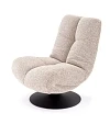 Otočné křeslo s polohovatelným opěradlem MANGO - Bežová