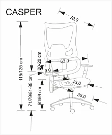 Kancelářská židle CASPER - Furnipol.cz