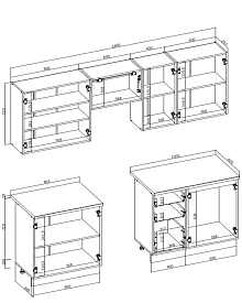 Kuchyňská linka ELIZABETH 240cm bílá.jpg