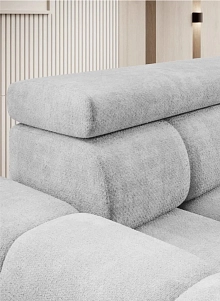 Pohovka BULL BIGSOFA s polohovacími záhlavníky a elektrickým výsuvem