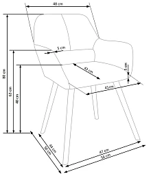 Židle K283 - Šedá