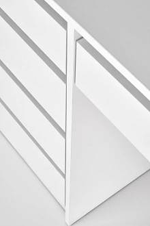 Toaletní stolek se zrcadlem a LED osvětlení HOLLYWOOD XL bílý