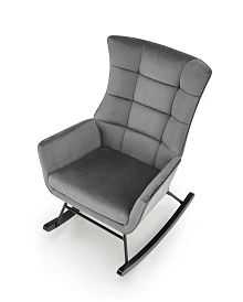 Houpací křesl BAZALTO šedá