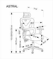 Kancelářská židle ASTRAL