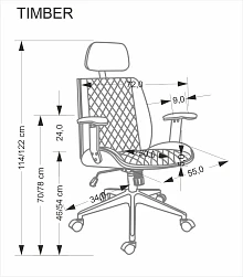 Kancelářská židle TIMBER - Bežová