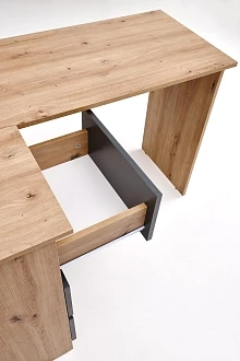 Rohový psací stůl BEGA Dub Artisan/Grafitový