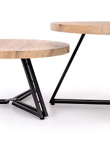 Set dvou konferenčních stolků ANGER / dub artisan