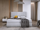 Boxspring Manželská čalouněná postel LARGO  - 140x200