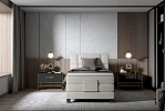 Boxspring postel kontinentální REY s elektrickým polohováním - 100x200
