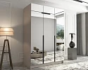  Šatní skříň CALIA III 150 cm - Kašmír / černá
