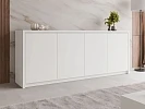 Komoda SOLID 4D - Bílá