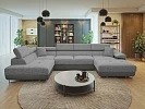 Sedací souprava do U TOREZIO BIS s rozkladem na spaní a úložným prostorem - Soft 029 / Lux 05