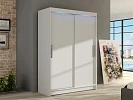 Skriňa MIAMI / ALDO I + LED - Biela