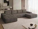 Sedací souprava do U TONSEO s rozkladem na spaní a úložným prostorem - Lumo 40