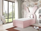 Dětská postel BUNNY LIGHT 100x200 s topperem - Magic Velvet 2269