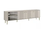 TV stolek Vesper 3D 187 cm  - Kašmír / zlaté nožky