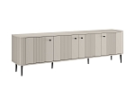 TV stolek Vesper 4D 187 cm  - Kašmírová / černé nožky