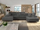 Sedací souprava do U COTERE BIS s rozkladem na spaní a úložným prostorem - Soft 029 / Uttario Velvet 2971 / Soft 029
