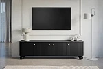 Moderní TV skříňka Vesper 187 cm - Čierna / zlatá