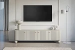 Moderní TV skříňka Vesper 187 cm - Kašmír / zlatá