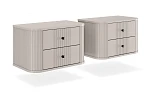 Set závěsných nočních stolků Vesper 56 cm - Kašmír / čierna