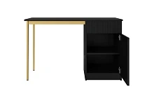 Černý matný psací stůl Nicole 120 cm - furnipol