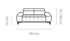 PALLADIO SOFA 2E d - Furnipol.cz