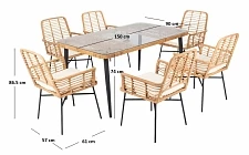 Set zahradního nábytku ABI7466 - Furnipol.cz