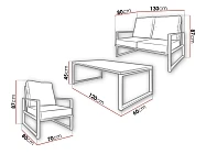 Set zahradního nábytku ARDENO - Furnipol.cz