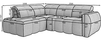 Rohová sedací souprava FALCONN - Furnipol.cz