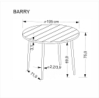 Jídelní stůl BARRY - Furnipol.cz
