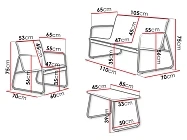 Set zahradního nábytku HAKAS - Furnipol