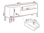 TV stolek COMO 150 1D1SZ - Furnipol