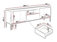 TV stolek COMO 180 2D1SZ - Furnipol