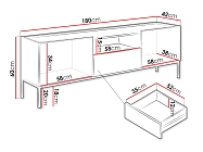 TV stolek COMO 180 2D1SZ - Furnipol