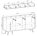 Komoda HELION KSZ160 - Dub Vicenza - Furnipol