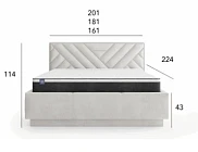 Postel PRATO 160x200. FURNIPOL