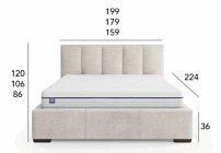 Postel VANESSA 180x200. FURNIPOL