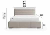 Postel SYLVI 160x200. FURNIPOL