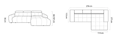 Rohová sedací souprava ENZO S - Furnipol