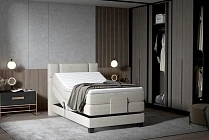 Boxspring postel REY - 90x200 + elektrické polohování. FURNIPOL