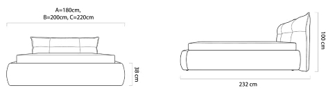 Postel JANE - 160x200. FURNIPOL