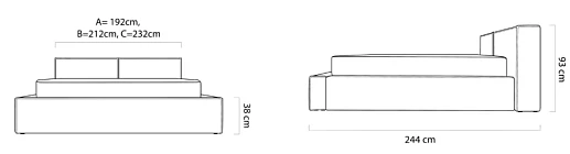 Postel DOHA - 140x200. FURNIPOL