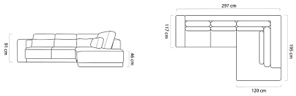 Rohová sedací souprava TIRANA. FURNIPOL