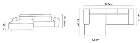 Rohová sedací souprava LIAM S. FURNIPOL