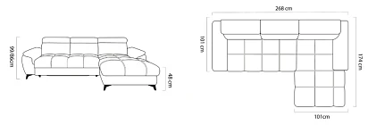 Rohová sedací souprava LUGANO S. FURNIPOL