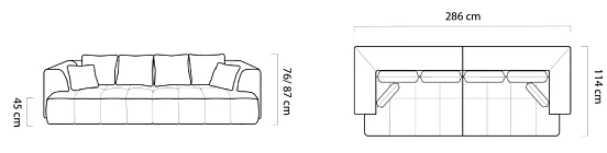 Pohovka ALBIO BIGSOFA. FURNIPOL