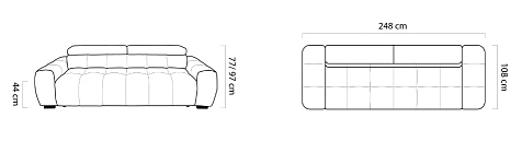 Pohovka BULL BIGSOFA - Furnipol