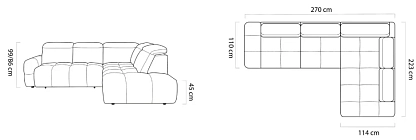 Rohová sedací souprava MATEO L. FURNIPOL