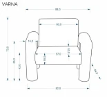 Křeslo VARNA - Furnipol.cz